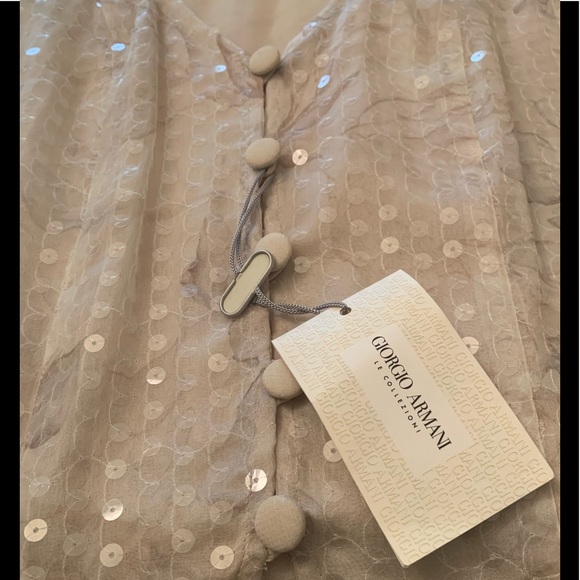 NWT Giorgio Armani Sequin Vest Made in Italy - Picture 5 of 7